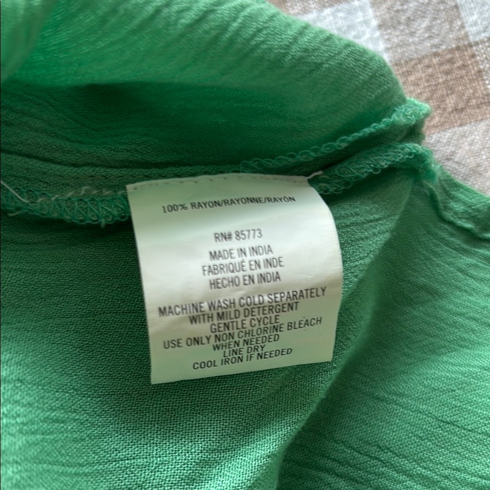 O'Neill Green Gauzy Swim Coverup - Picture 10 of 10